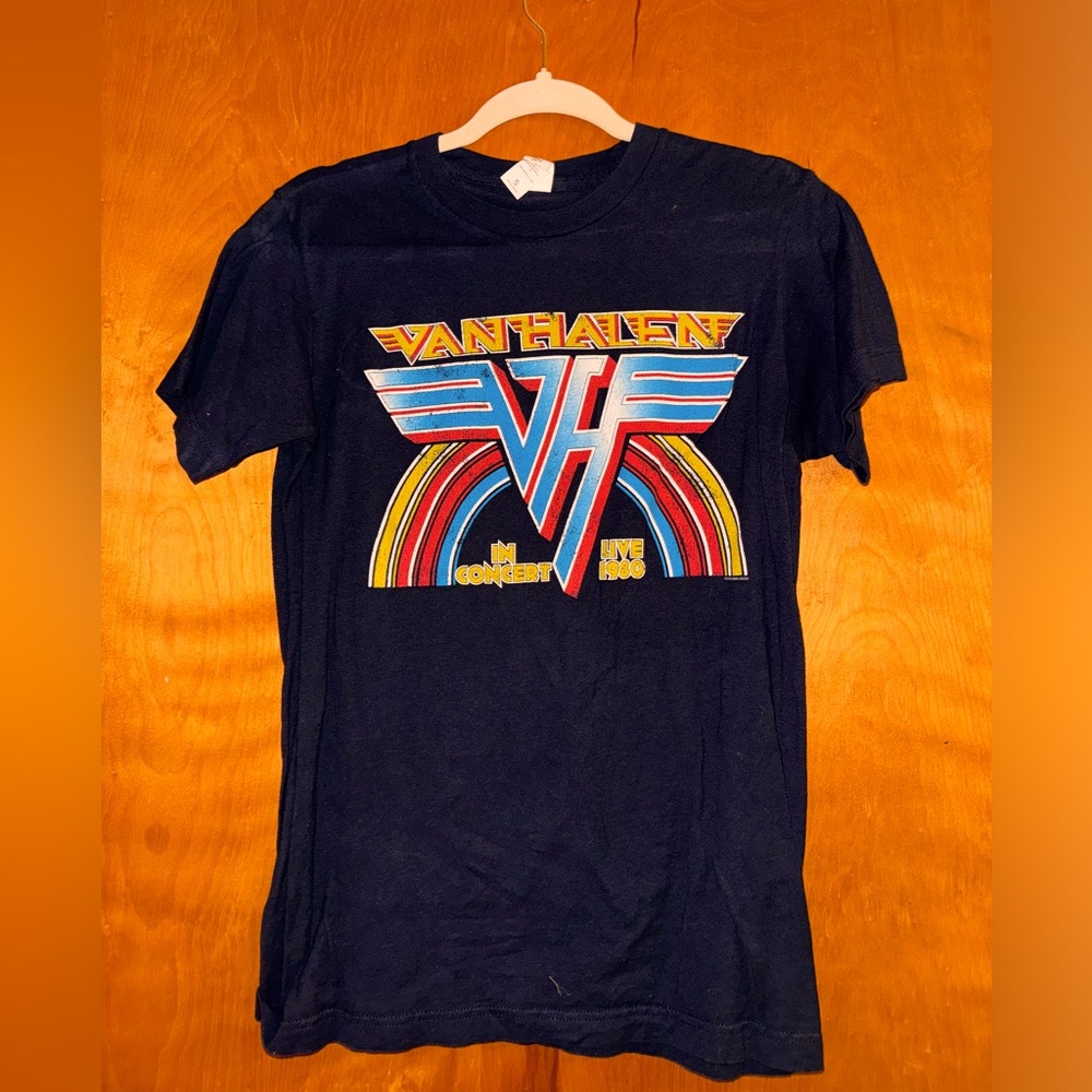 navy blue van halen t shirt